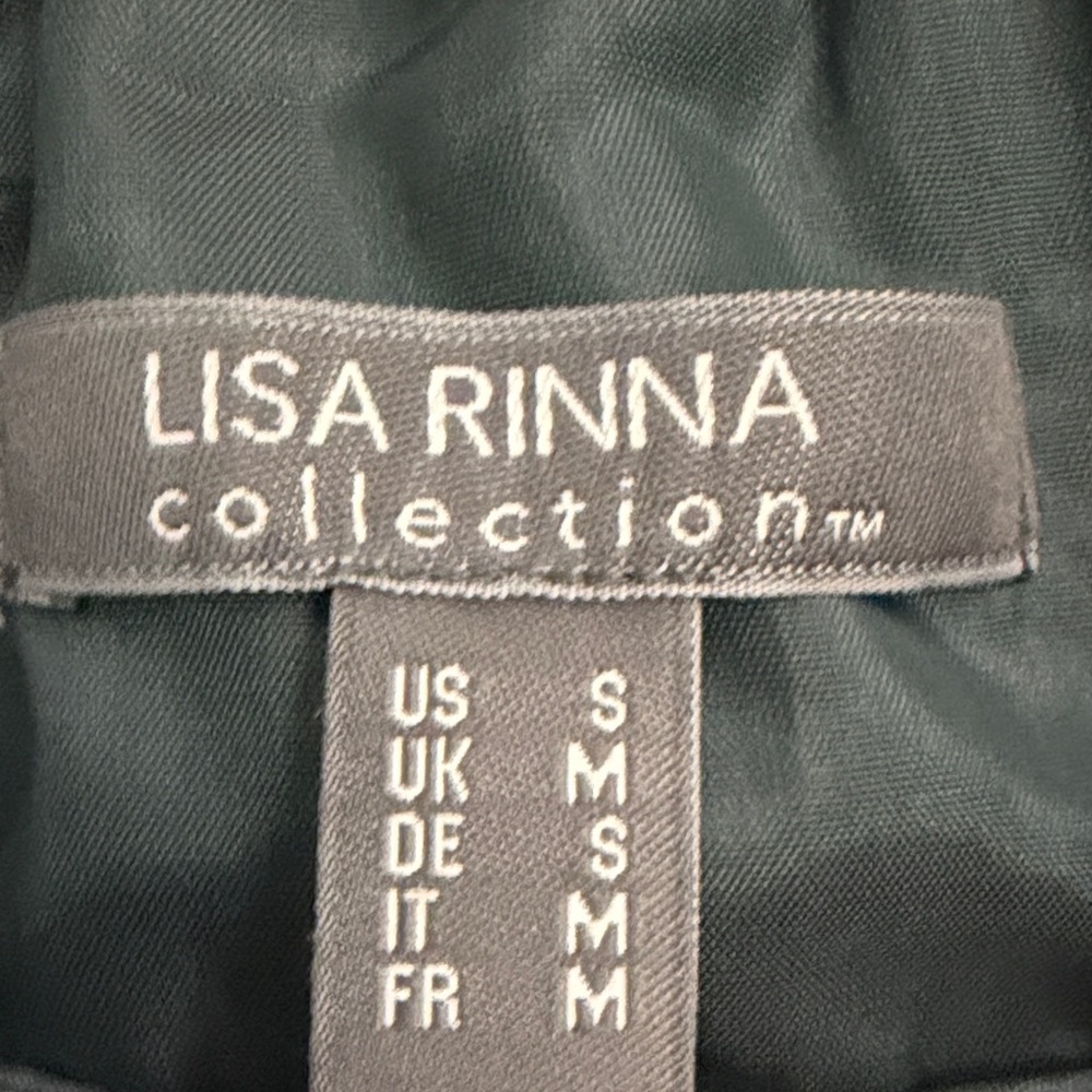 Lisa Rinna Collection Navy Black High-Low Ruffle Skirt - Picture 2 of 4